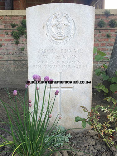 <p>William Jackson's Headstone